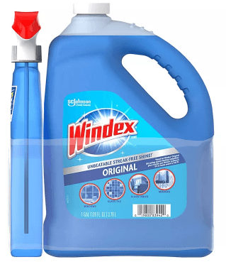 Windex Original Glass Cleaner (128 fl. oz. Refill + 32 fl. oz. Trigger) - kineticshoppe
