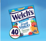 Welch's Fruit Snacks, Mixed Fruit, Gluten Free, Bulk Pack, 0.9 oz Individual Single Serve Bags 40 Count (Pack of 1)