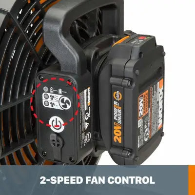 Worx 20V Power Share Cordless 9" Fan - kineticshoppe