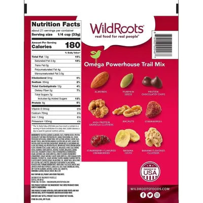 WildRoots Omega Powerhouse Trail Mix (24 oz.) - kineticshoppe